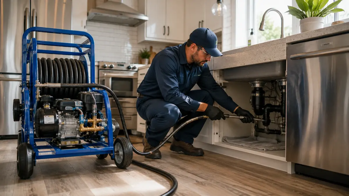 Kitchen Drain Hydro Jetting in Piru