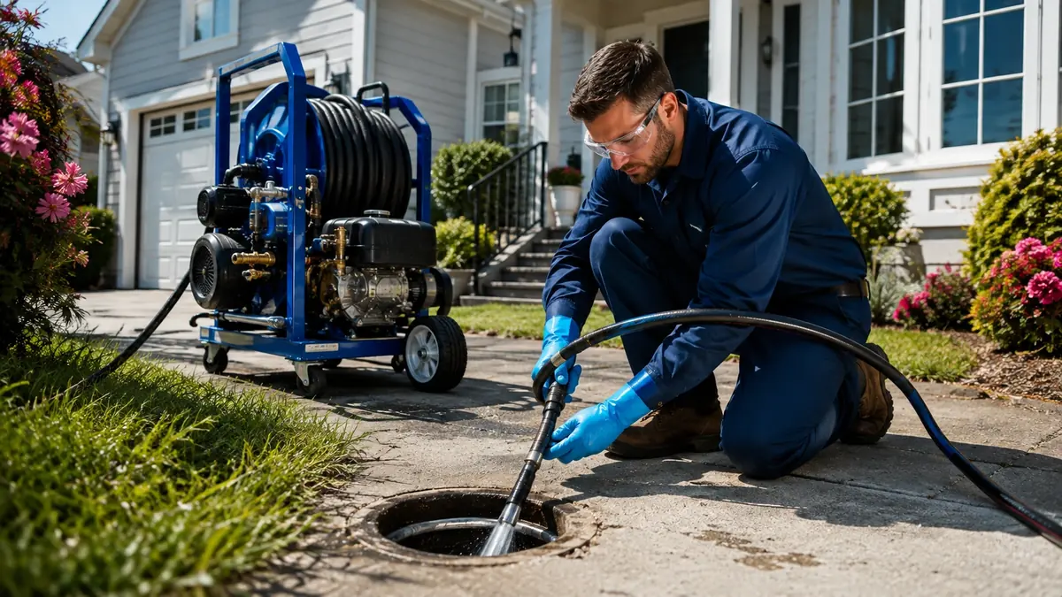 Residential Hydro Jet Drain Cleaning in Piru